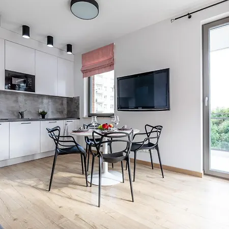 公寓 Old Town Nest - 2 Sypialnie, Balkon, Parking W Hali 格但斯克